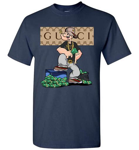 gucci popeye t shirt|gucci polo shirts for men.